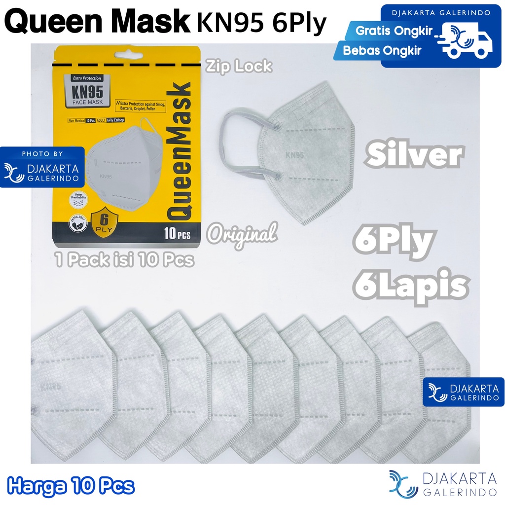 Masker KN95 Original 6Ply QUEEN Mask Original isi 10 Pcs