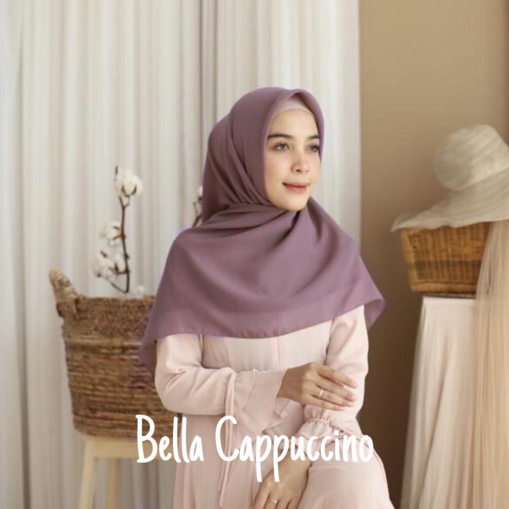 [COD] Bella Square Jilbab Segi Empat Variasi A Double Hycon-Cappucino