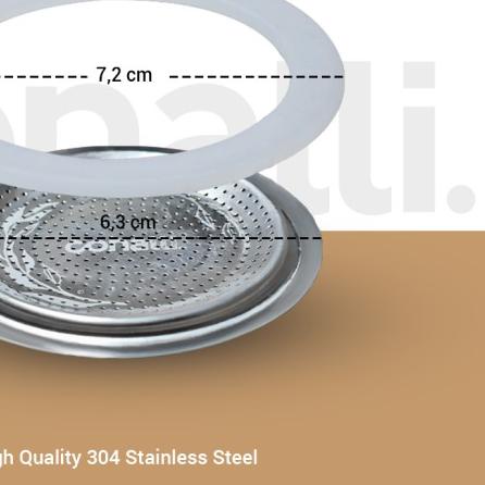 ➦ Conalli Gasket Mokapot 6 Cup Filter Gasket Spare part Seal Moka Pot ™