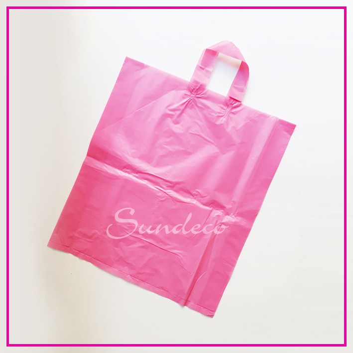 Plastik Shopping Bag Warna Kresek Olshop Kantong Plastik Handle Besar