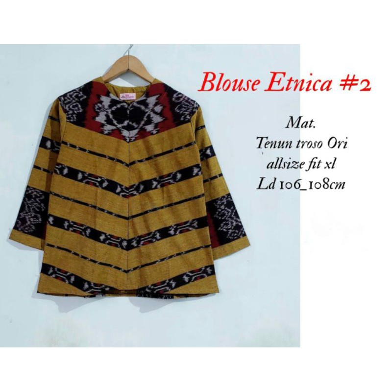 Blouse Tenun Troso Etnik Asli Jepara