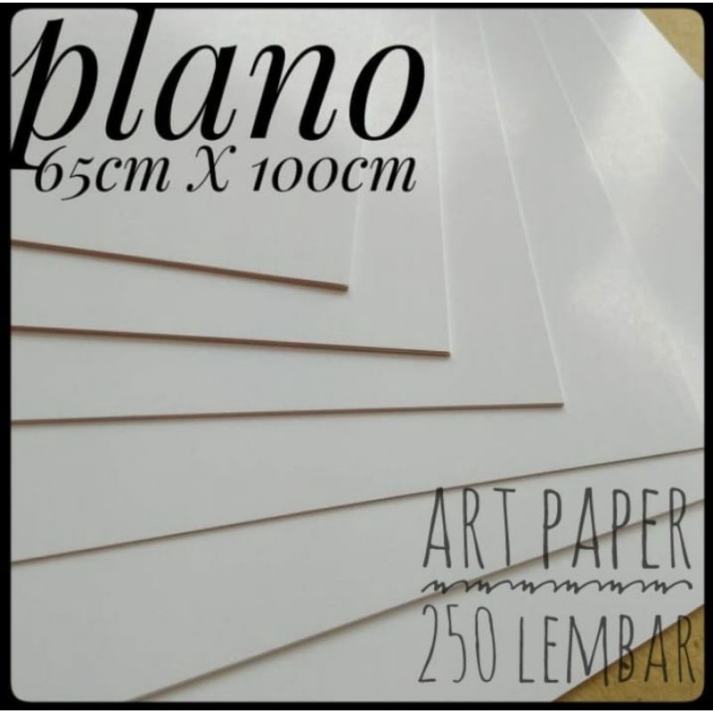 

Kertas Art Paper 120 gr Ukuran Plano 65 cm x 100 cm ( isi 250 lembar)