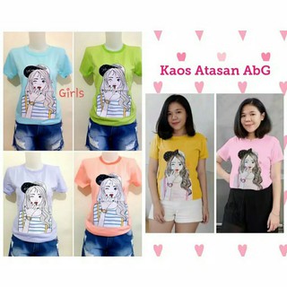  kaos remaja perempuan  kaos  abg kaos  remaja  cewek baju 