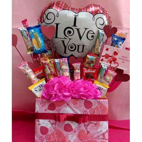 

KADO VALENTINE BALON DAN SNACK / HAMPERS BALON VALENTINE / HADIAH ULANG TAHUN / HADIAH WISUDA/ KADO PACAR VALENTINE / BALON HATI FOIL / SNACK VALENTINE / COKLAT VALENTINE / KADO ANNIVERSARY /BIRTHDAY GIFT / KADO ULTAH