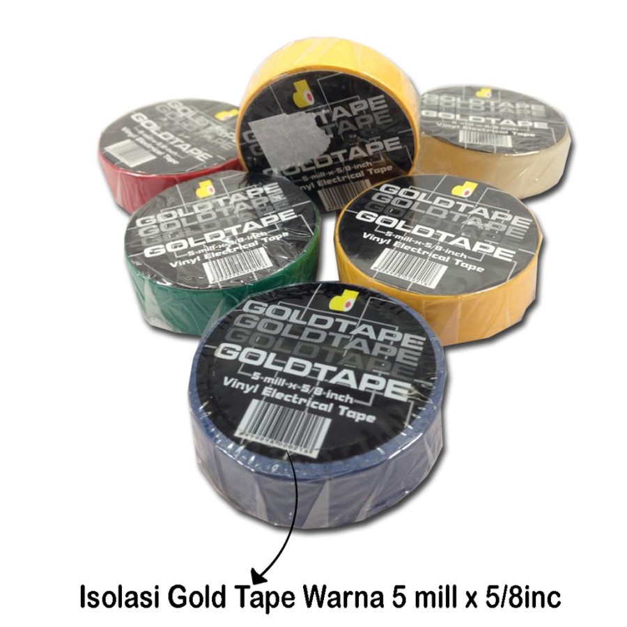 

SJS Selotip Listrik PVC Goldtape Hitam Dan Warna/Isolasi Electrical