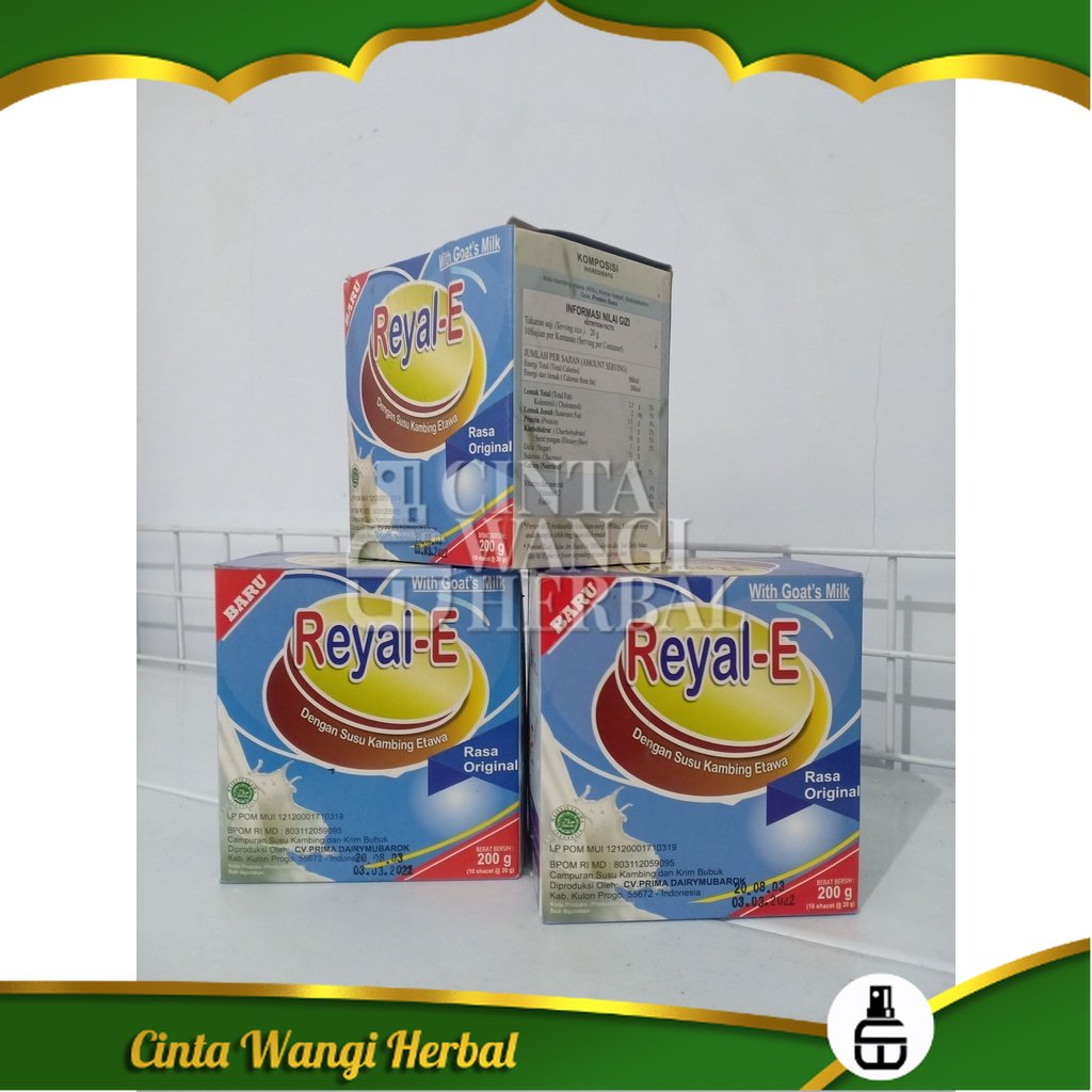 

SUSU KAMBING ETAWA REYAL-E 200 gr Rasa Vanilla Murni Alami Segar Enak Gurih Asli Original BPOM Menjaga Kesehatan Tubuh Cinta wangi herbal