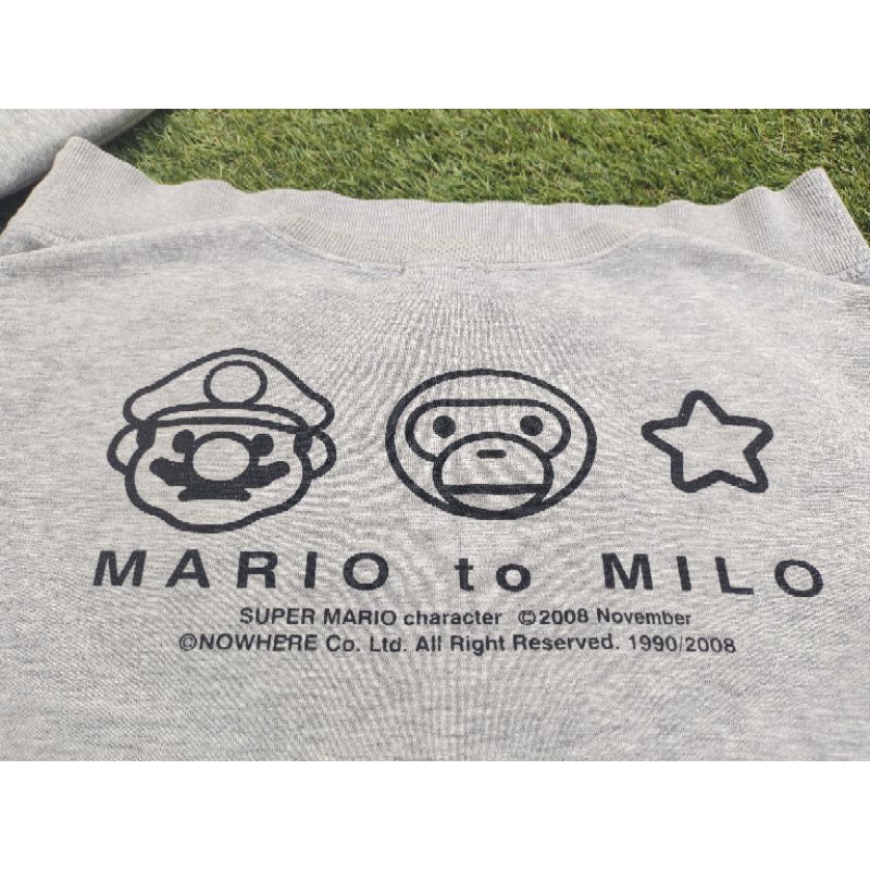 Thrif Crewneck second MARIO BROSS X BABY MILO