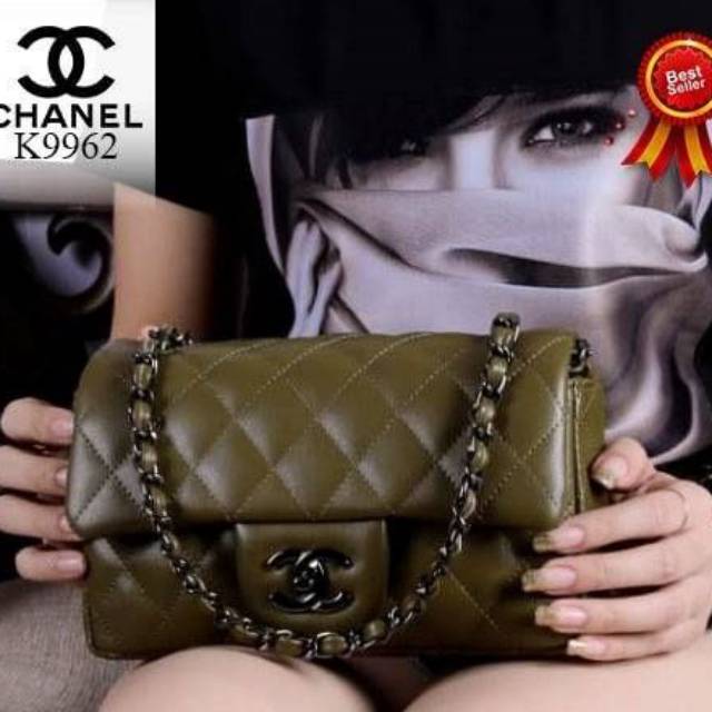 New Arrival CHANEL Yuni Shara mini Sling Bag Flap Premium Leather Hardware Black Like Ori Leather