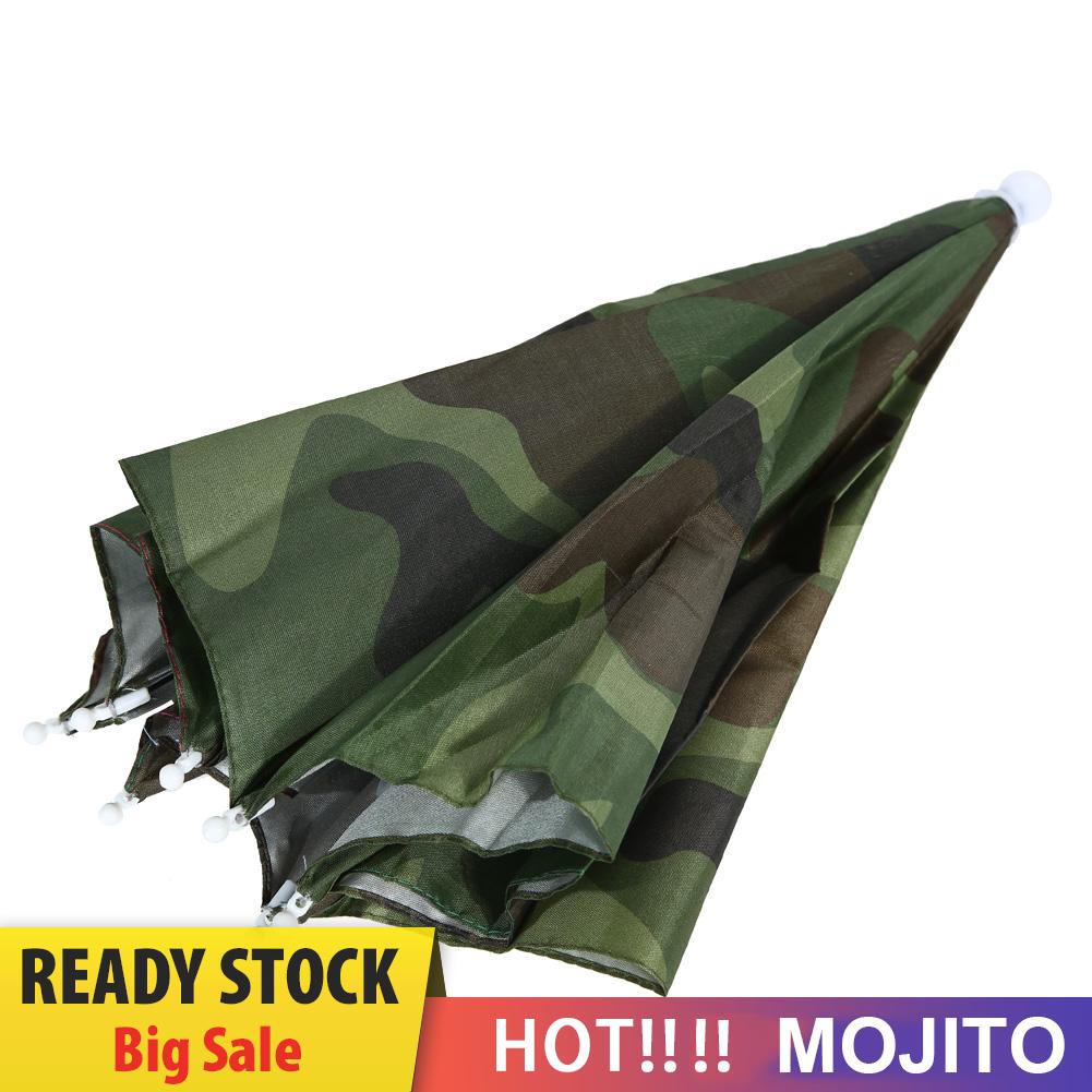 Topi Payung Lipat 55cm Untuk Memancing / Hiking / Camping