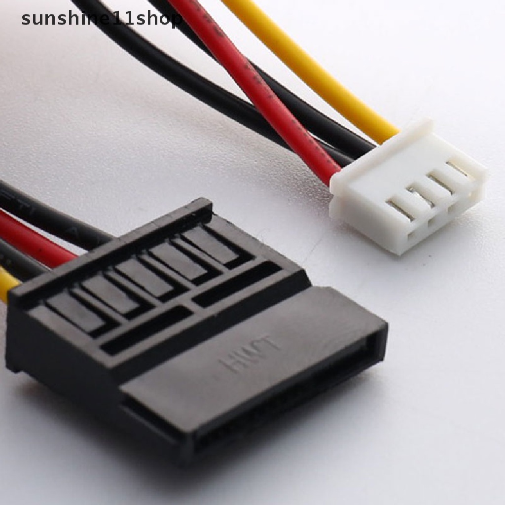 Sho Kabel Power Adapter SATA 15 Pin Female Ke 4 Pin Female Fddd Untuk Hard Disk