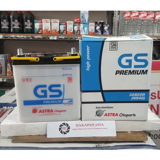 AKI MOBIL GS ASTRA 32B20R / NS40 (32AH) PREMIUM (BASAH)