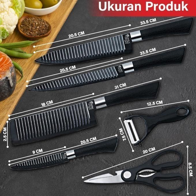 

Set Pisau Dapur 6 In 1 Original Ti Jo703Yn6Ol