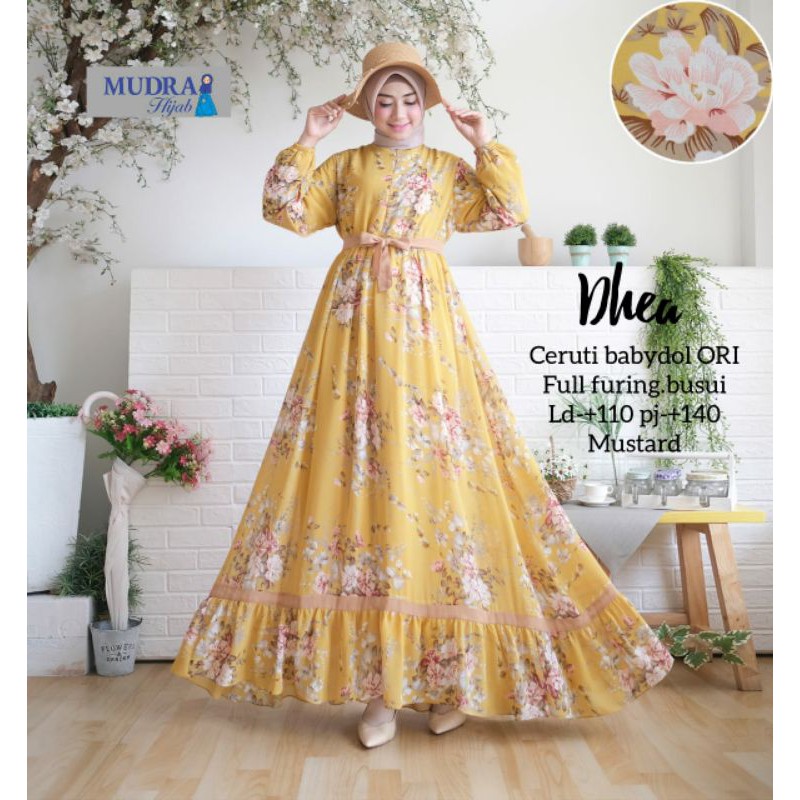 DHEA DRESS ORI BY MUDRA HIJAB