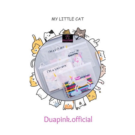 

Duapink - Tempat pensil model korea motif kartun bahan plastik transparant