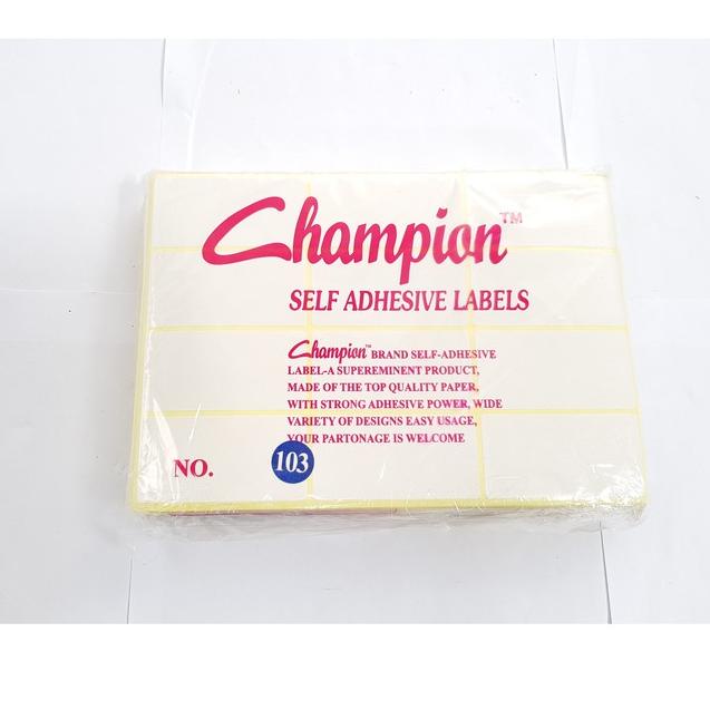 

ehrd715 Label Harga / Undangan CHAMPION no. 103 Sale
