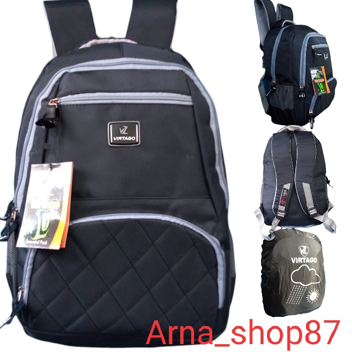 Tas Ransel Laptop SMP SMA Wanita Pria Terbaru Kekinian Ukuran 16inci Tas Sekolah Virtago Original