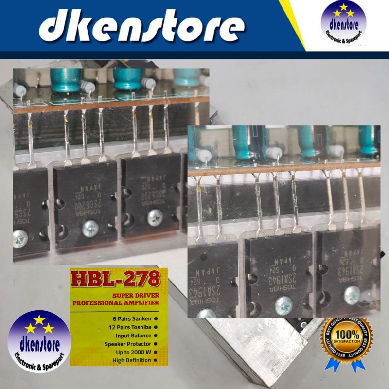 Kit Power HBL278 2000W Lengkap HBL 278 2000 watt