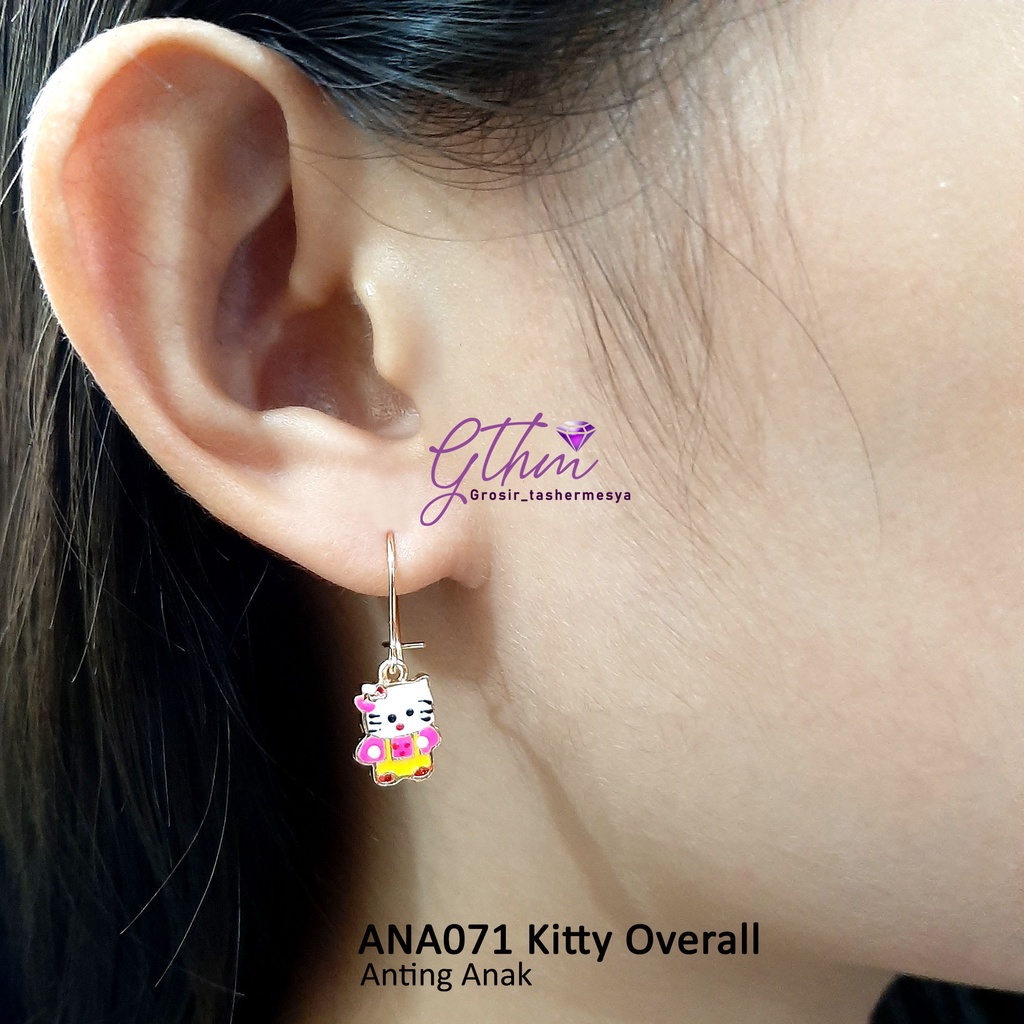 Anting Anak Kitty Overall Gold Plated Jewelry Perhiasan Fashion Import Kualitas Premium Anti Karat bisa dipakai sehari-hari ANA071