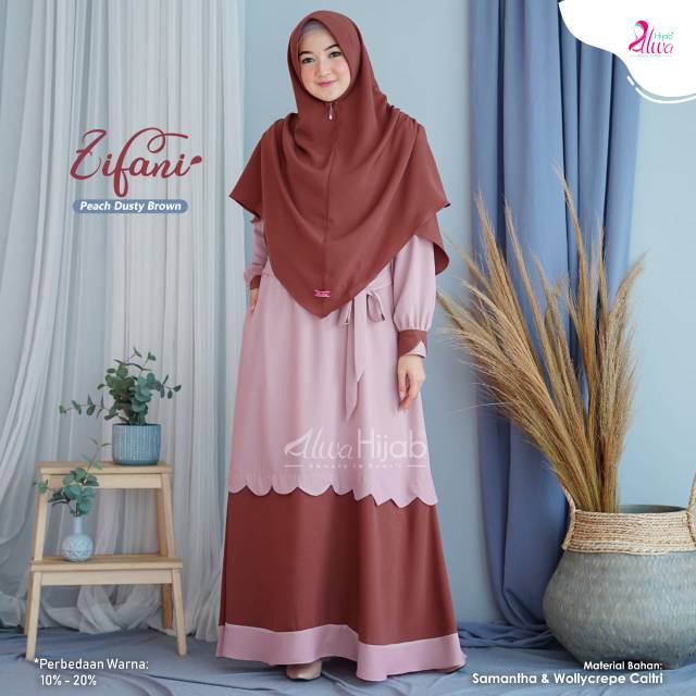 Zifani gamis Set Original By Alwa hijab