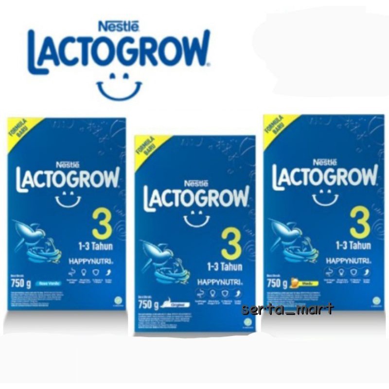 Nestle Lactogrow 3 Madu / Vanilla / Plain 350gr / 750gr