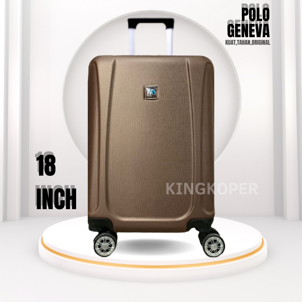 Koper 18 inch Polo 032 ukuran cabin - kabin - koper fiber - koper import - koper murah