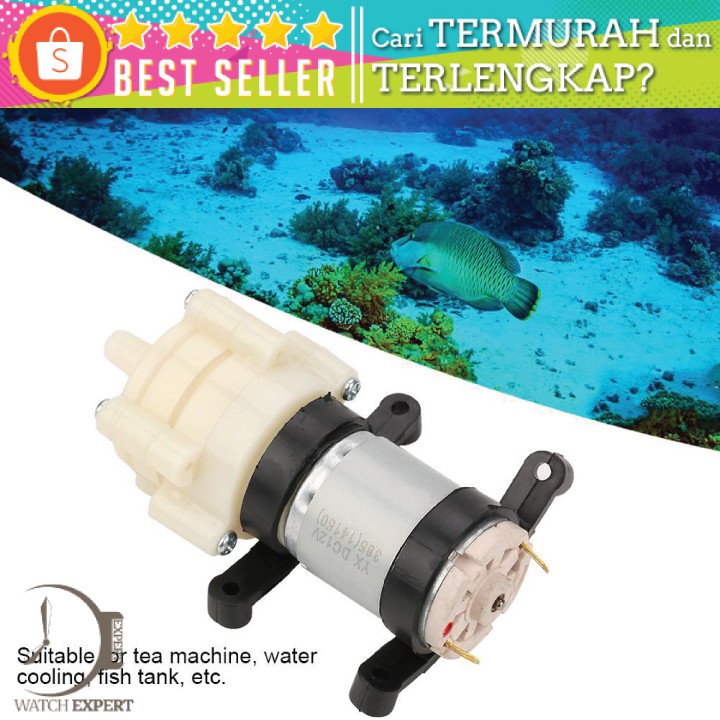 COD Pompa Air Mini Aquarium Ikan Fish Tank 12V - 14150 White