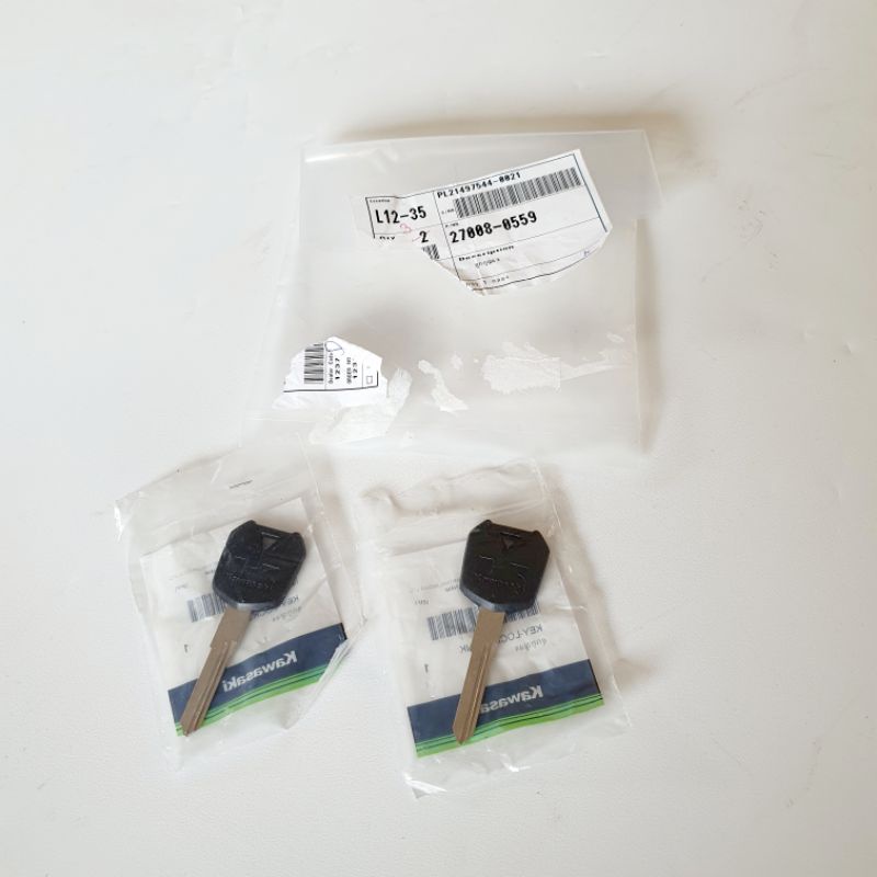 Blank Key Bahan Kunci Original Kawasaki KSR110 KSR 110 Non Kopling