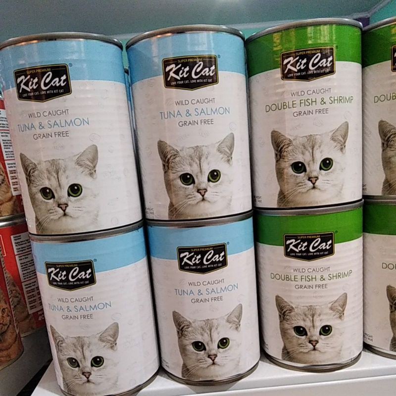 wet food Kit Cat Kaleng 400 gram all Varian makanan kucing