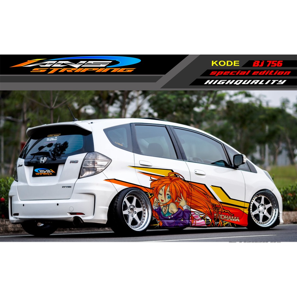 STIKER DECAL MOBIL AGYA JAZZ AVANZA YARIS / DECAL STICKER MOBIL JAZZ / STIKER MOBIL