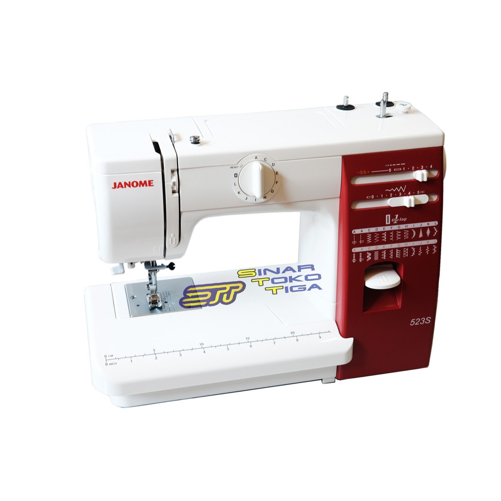 JANOME 523S MESIN JAHIT PORTABLE FULL BODI BESI 523 S