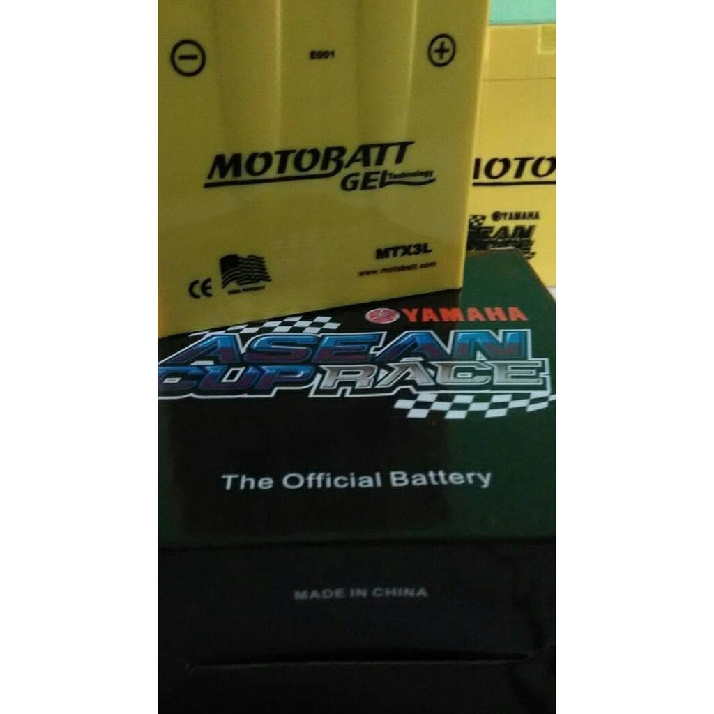 ¿ ORIGINAL >>>> Aki Yamaha New RX King Motobatt MTX3L Aki kering/Aki gel
