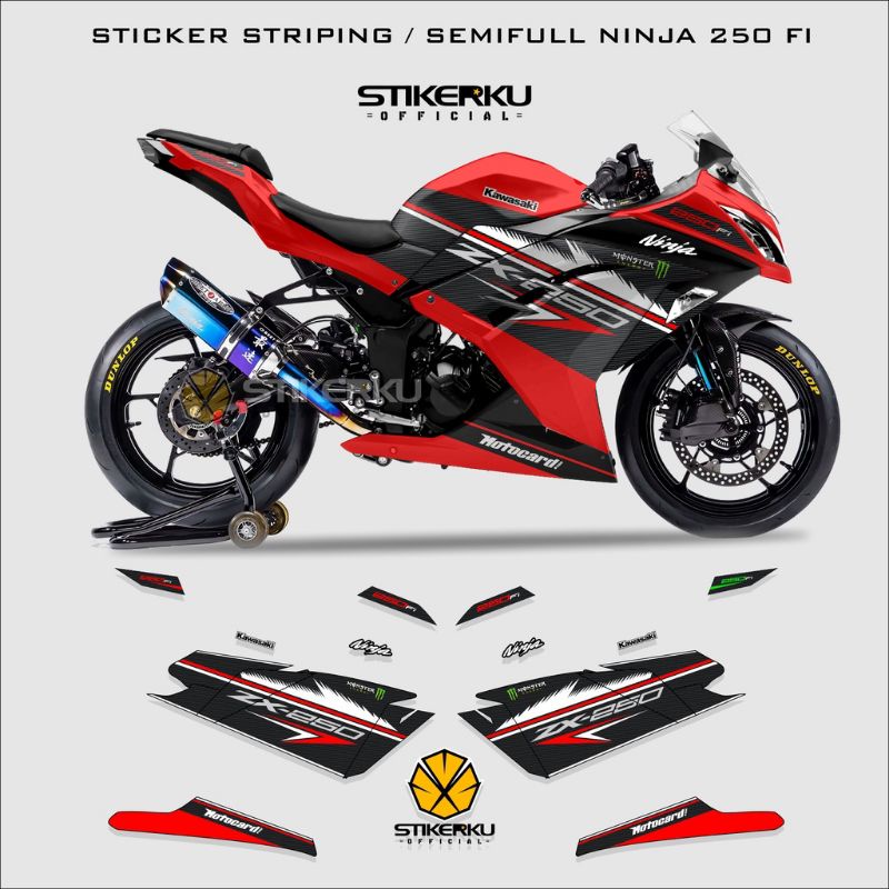 striping ninja 250fi / sticker ninja 250fi / striping ninja 250 fi