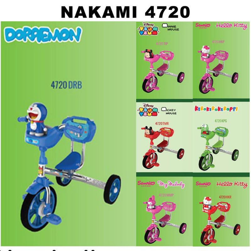 Sepeda Anak Roda 3 Nakami 4720