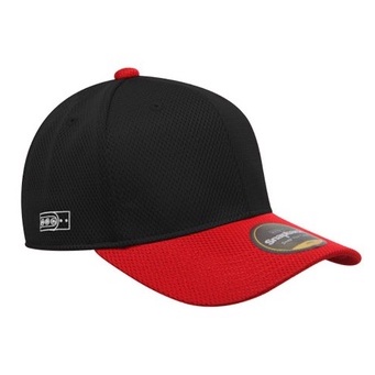 Snapback Topi Baseball Dewasa Polos Hitam Merah Mizuno Import