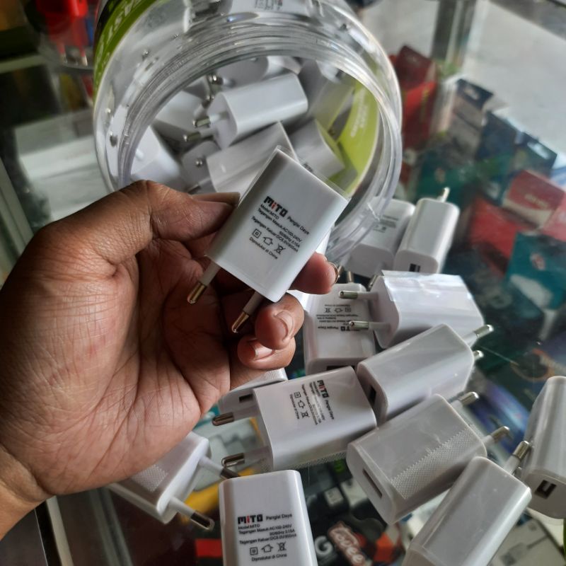 Adaptor charger mito original cuci gudang habisin stock