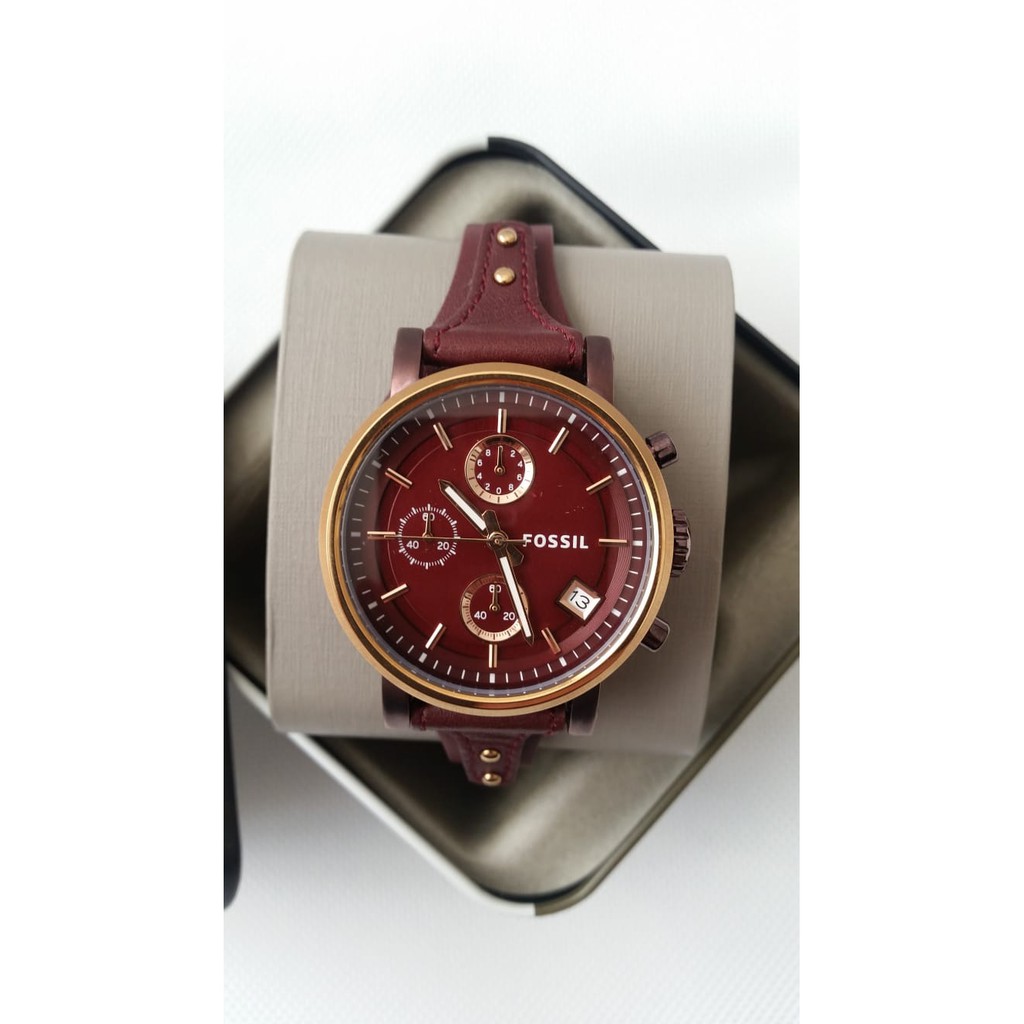 Fossil Boyfriend Watch Wine