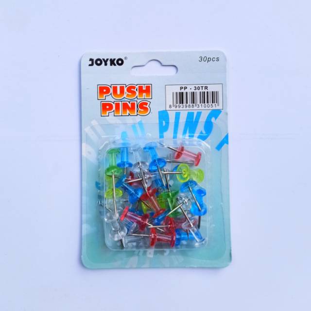 

Push pin warna / paku kertas (isi 30)