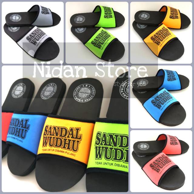 Sandal Wudhu Slop/Sandal Wudhu Slide Milik Masjid - Sandal Musholla