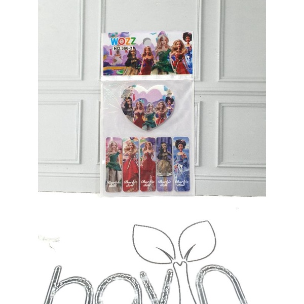 PEMBATAS bahan PLASTIK 5+1 BESAR/STICKY NOTE/STICK NOTE-BARBIE