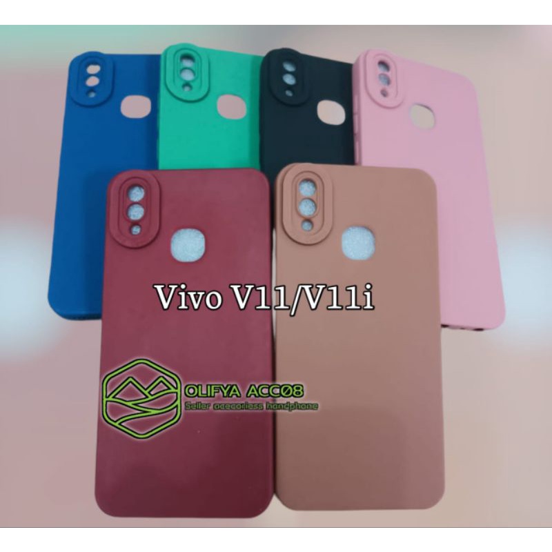 NEW SOFTCASE PRO CAMERA VIVO V11 / VIVO V11i MACARON + PELINDUNG CAMERA