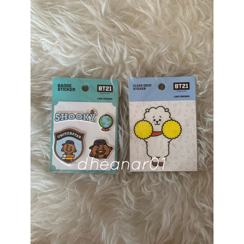 stiker bt21 shooky & rj (official)
