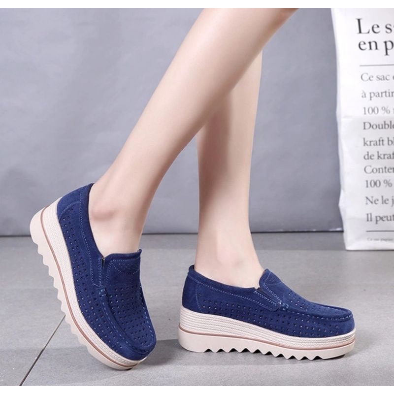 sepatu wedges wanita import tipe s78