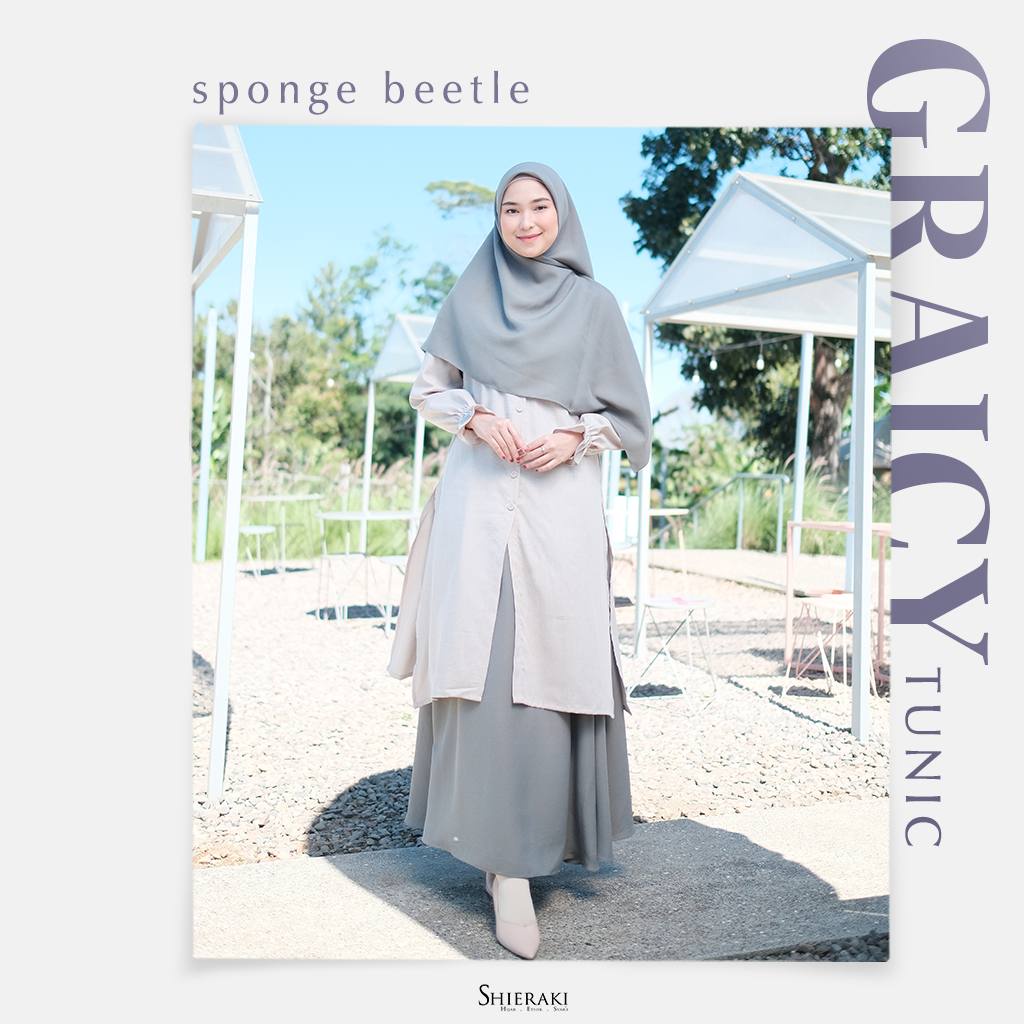 {SHIERAKI} Graicy Tunik. tunik / long outer shieraki