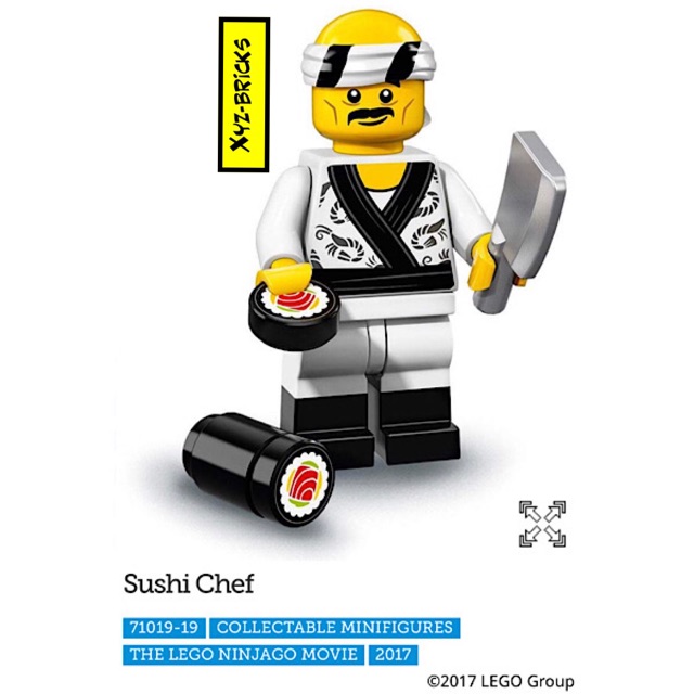 LEGO 71019-19 - Ninjago Movie Sushi Chef Minifigure