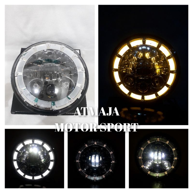 Daymaker Angle Eyes 7 Inch In W175 Xsr 155 Ninja R S Tiger Megapro Aes cb verza rx king dll