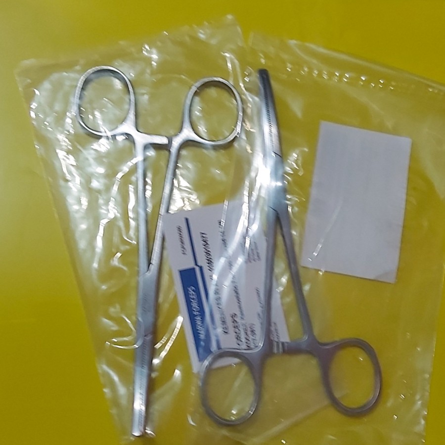 Kocher Forceps Curved 14 cm. Klem Koher Bengkok 14cm. Clamp Khocher