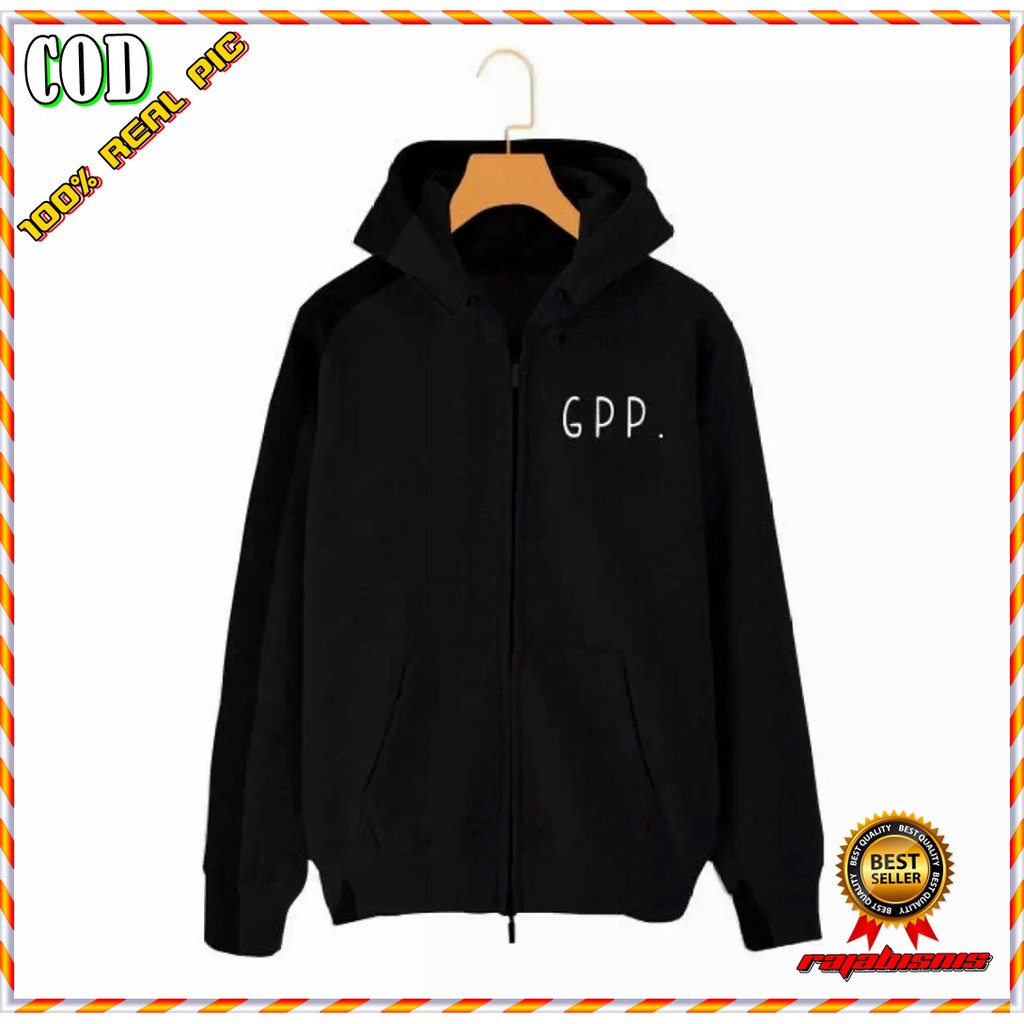 SWEATER SABLON GPP ZIPPER HOODIE / SWEATER GPP KUPLUK RISLETING / SWEATER DISTRO GPP UNISEX