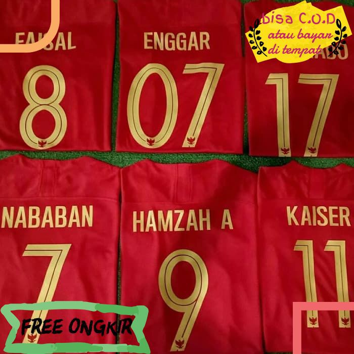 [COD]283 PASANG NAMA LANGSUNG DI JERSEY BAJU KAOS OBLONG POLOS ATASAN PRIA WANITA FUTSAL