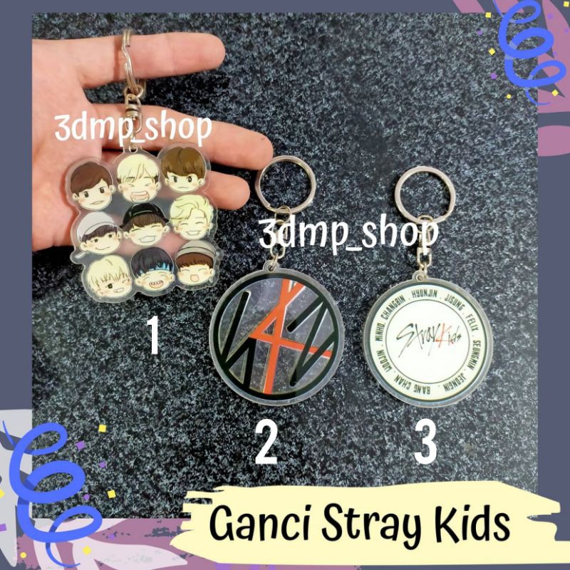 Gantungan Ganci Akrilik Keychain Stray Kids