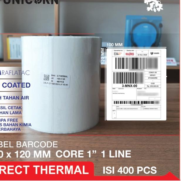 

☝ Stiker Label Bare Thermal 100x120 mm / 100 x 120 mm / 100x120mm ◊